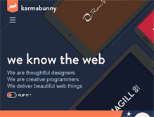 Tablet Screenshot of karmabunny.com.au